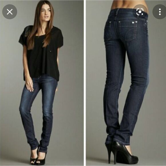 Joe’s The Cigarette Slim Leg Kennedy Dark Wash Jeans - Picture 1 of 10